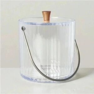 Hearth & Hand Magnolia 109oz Ribbed Clear Plastic Ice Bucket